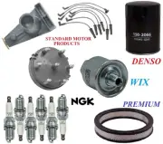 Tune Up Kit Filters Cap Wire Spark Plugs For FORD LTD L6 3.3L; 1 bbl 1983 (for: Ford)