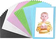 VOSO 30PCS Magnetic Photo Frame for 3 Inch Mini Photo, Picture Frame for Instax Mini Film Pictures, Magnetic Photo Fridge Frame Pockets, DIY Photo Frame (Colorful)