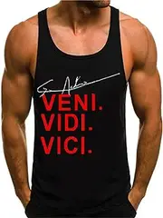 [HOTCAT] Tank Top Men's Summer Muscle Shirt T-Shirt Sleeveless Vest Muscle Shirt Stringer Fitness Tank Top Men