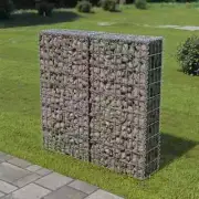 NNEVL Gabion Wall with Covers Galvanised Steel 100x20x100 cm