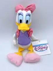 -N NEW THE DISNEY STORE BEANIE BEAN BAG PLUSH DAISY DUCK