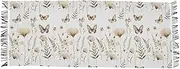 [AIXIWAWA] Boho Butterfly Floral Women's Pashminas Scarf, Shawls Wrap Lightwight Tassel for Evening Dress Dinner Party, Multicolor