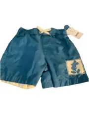 Junk Food Mickey Mouse Toddler Boys Swim Trunks NWT Size 3T