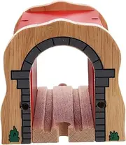 Wooden Train Tracks Tunnel Model Train Toys Boys and Girls Play Tunnel Accessories