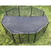 80 cm Heavy Duty Pet Dog Puppy Cat Rabbit Exercise Playpen Fence With Cover