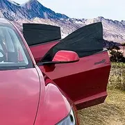 TESBEAUTY Privacy Curtains for Tesla Model 3 Camping 6 Pieces, Can be used when door open, Easy setup & space saving, Multifunctional Tesla privacy screens Tesla sunshades