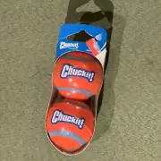 Chuckit! Tennis Ball Bouncing and Floating Dog Ball Orange/Blue. Small.