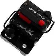 OSOLADY Car Insurance Holder Switches Adjustable Dc Circuit Breaker Car Audio Circuit Breaker Rv Fuse Panel Circuit Breaker Receiver Portable Circuit Breaker Dc Breaker Alloy Black
