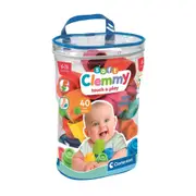 40pc Clementoni Soft Clemmy Touch & Play Soft Blocks Toy Baby/Infant 6m+
