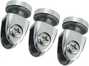 HOMSFOU 3pcs Nail Clamp Zinc Alloy Strong Simple Design Home Office Glass Fixation Clamp