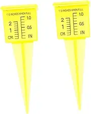 Garden Rain Gauge Device 1.5 Inch Plastic Rainfall Measuring Cup for Sprinkler Gauge Weather Statistics