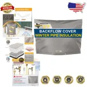 Insulated Backflow Preventer Cover - 30" W x 24" H - 7 Layers for Winter Prot...
