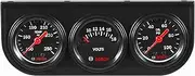 Bosch SP0F000037 Style Line 1-1/2" Mini Triple Gauge Kit (Black Dial Face, Black Bezel)