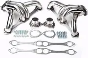 Muzhen Store Stainless Steel Header Exhaust Stainless Header Small Block Compatible with Chevy V8 262/283/302/305/307/327/350/400