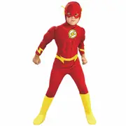 The Flash Deluxe Muscle Chest DC Comics Con Superhero Licensed Boys Costume