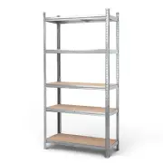 MasterSpec 5-Tier Garage Shelf 1500x700x300mm Warehouse Rack Storage Rack