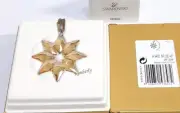 Swarovski Little Star Snowflake SCS-2013 Ornament Golden Crystal NEW 5053647