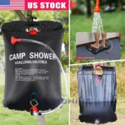 20L Solar Shower Bag for Outdoor Shower Tent Changing Room Pop Up Camp Toilet
