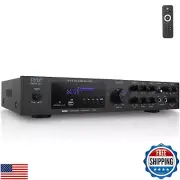 Pyle Home Audio Theater Amplifier w/Bluetooth - 5 Channel Sound Stereo Amp fo