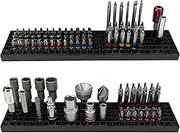 FREE ZONE Bit Organizer Set (Black) – 158-Hole Bit Storage – 1/4" Hex Bits & Drive Bits Adapter Storage – Toolbox Storage (Tools Not Included)