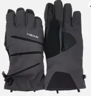 Head Men's Dupont Sorona Insulated Gloves w/Pocket Gray Size Small