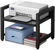 Printer Stand Desktop Adjustable Height Printer Shelf Office Home Copier Fax Machine Storage Shelf Printer Table