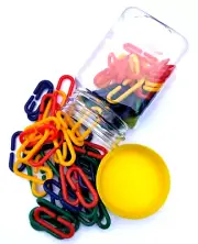 Plastic Chain Links x 80 in JAR Hands On Teaching Resources for School or Home