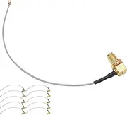 10pcs RF Coaxial Coax Cable Assembly Right Angle SMA Female to IPX RF Coax Line Connector