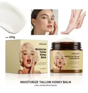100g Whipped Beef Tallow and Honey Balm Moisturizing Beef Tallow Face Cream Body