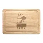 Game Slurp And Match Rectangular Wooden Chopping Board - Funny Tennis Sport Joke