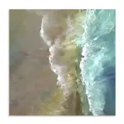 Artey | Aerial Coast III - Stretched Canvas - Stretched Canvas - 140 x 140cm