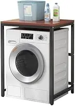 Laundry Dryer Stand Rack for Small Washing Machines Black Bathroom/Kitchen/Balcony Storage Unit Stand Rack Space Saving for Small Spaces and Apartments