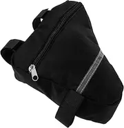 WHAMVOX Bicycle Triangle Frame Bag Bike Pouch for Mountain Road Folding Bikes Durable Zipper Design Spacious Interior for Cycling Essentials Easy Attach Straps