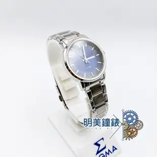 SIGMA 簡約時尚鋼帶情侶對錶 / 銀X藍 / 女 /1122L-3/$原價3840