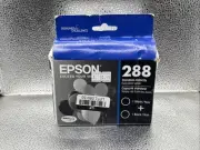 Epson 288 Black Ink Cartridges- New (exp. 06/2023