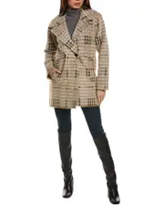 NVLT Bold Check Coatigan