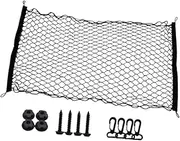 LeeQinersw Trunk Cargo Net Trunk Organizer Holder Double-Layer Accs Mesh Storage Luggage Net for Cargo Travel Automotive Vehicle