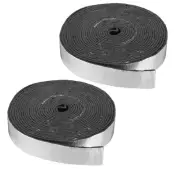 32.8FT Pipes Wrap Insulation, 2pcs EVA Sponge Foam Tape for Pipes, Black Silver