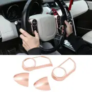 Rose Golden Steering Wheel Button Frame Cover 4pc For Range Rover L405 2013-2017 (for: Land Rover)