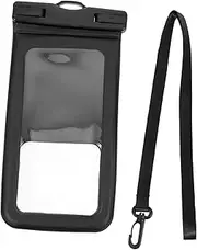 PEPLAYTAL Mobile Waterproof Bag Tag Swimming Waterproof Pouch Key Lanyard Waterproof Case Waterproof Phone Case Protect Must for Water Proof Bag Water Proof Phone Pouch Phone Bag Black