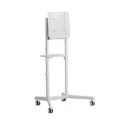 ATDEC MOBILE CART WITH DISPLAY ROTATION-WHITE - AD-TVC-70R-W