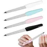 Hand Files for Nails | Fingernail Files Double-Sided Manicure Stick - Anti-Slip Handle Emery Boards Manicure Tools for Beginners Professionals