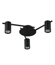 Tache Interior Spot Ceiling Light (with Adjustable Black 3 Heads) IP20