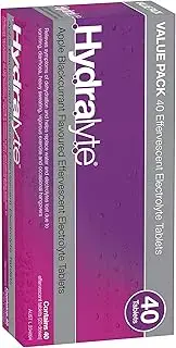 Hydralyte Effervescent Electrolyte Tablets Apple Blackcurrant Flavoured 40 Tablets