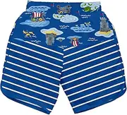 i play. Mix and Match Board Shorts with Built-in Reusable Absorbent Swim Diaper for 6 to 12 Months Babies, Royal,