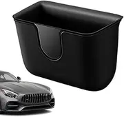 Car Trash Can, Separable Auto Trash Bin with Storage, Versatile Seat Back Organizer for Garbage, Vehicle Dustbin for Door and Foot Pad, Orange, White, Black