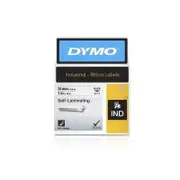 Dymo Rhino Industrial Self-Laminating Label - Black on White - 24mm x 3.5m - 1734821
