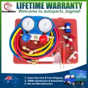 AC Manifold Gauge Set Fit for R134A R22 R12 R410A Refrigeration Charging Vacuum