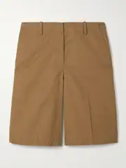 [Theory] Theory - Cotton-poplin Shorts - Camel - US10 US 10 Brown