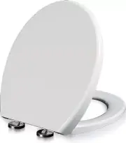 Enliansgo Toilet Seat,O Shape Toilet Seat with Adjustable Hinges,Slow Close T...